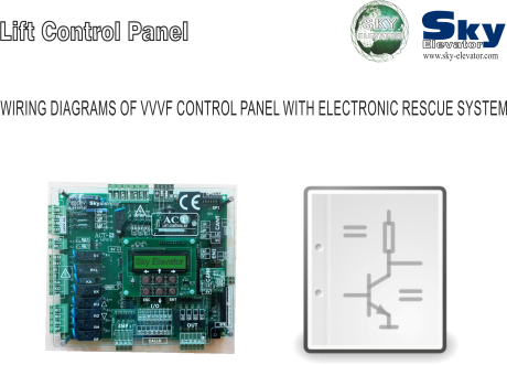    WIRING DIAGRAMS OF VVVF CONTROL PANEL WITH  RESCUE SYSTEM